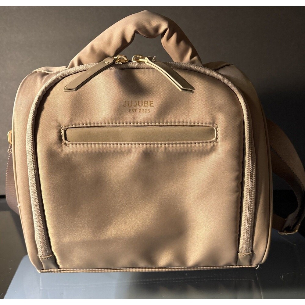 NEW Jujube Insulated Bottle Bag -  Taupe Excellent Condition